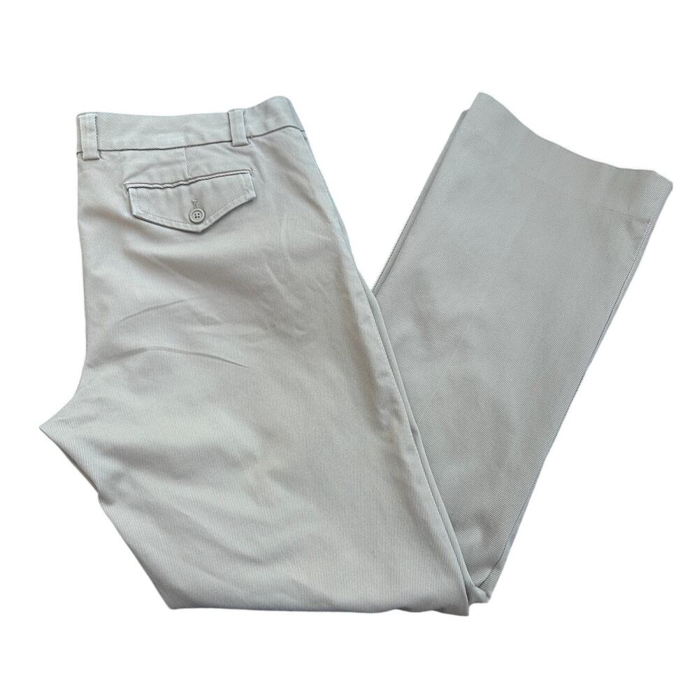 GAP Go Stretch Women’s Pants Size 16 Regular Beige Straight Leg Cotton Blend